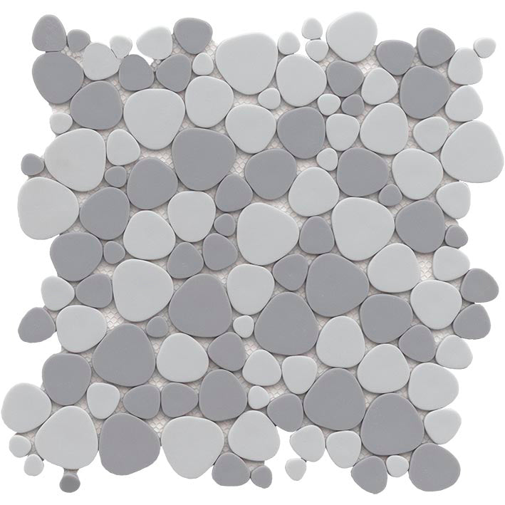 L'antic Colonial - Glaze Pebbles Greys Mozaïek